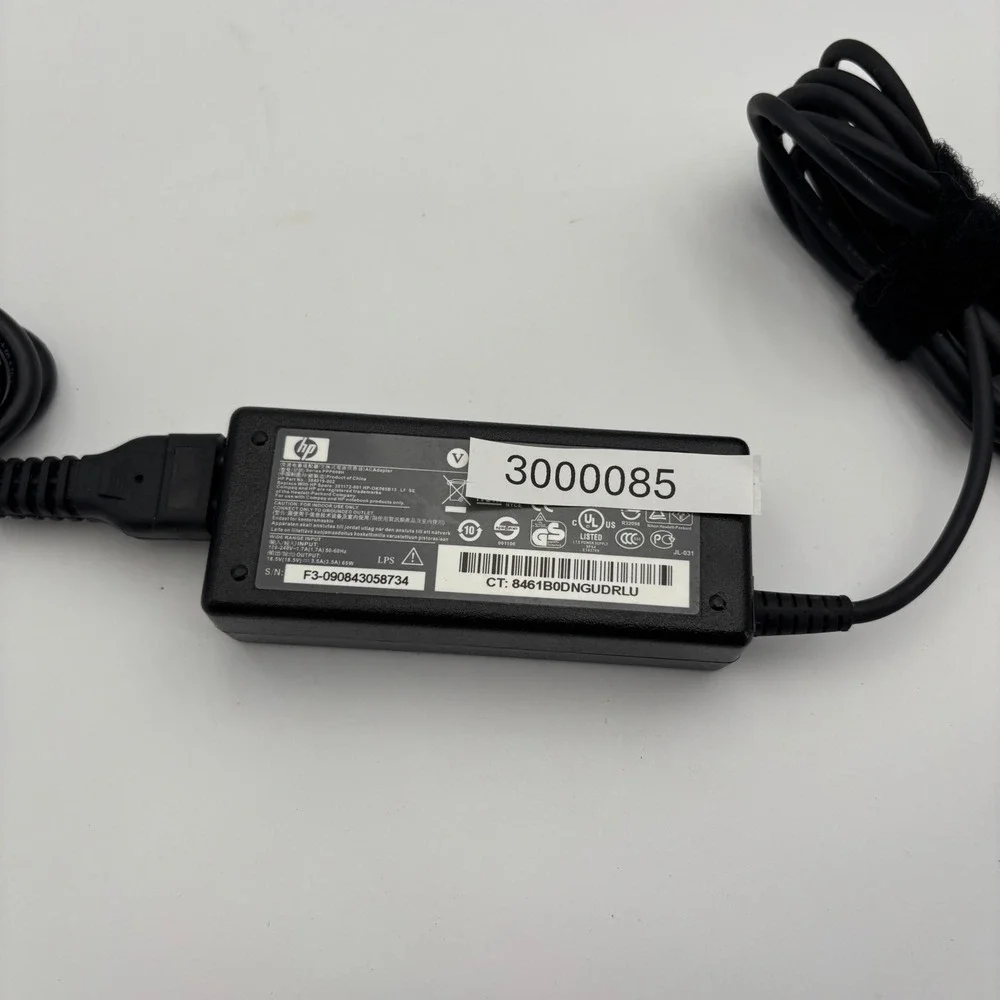 HP Laptop Power Supply OS Black Excellent 384019-002 65W AC Adapter Charger